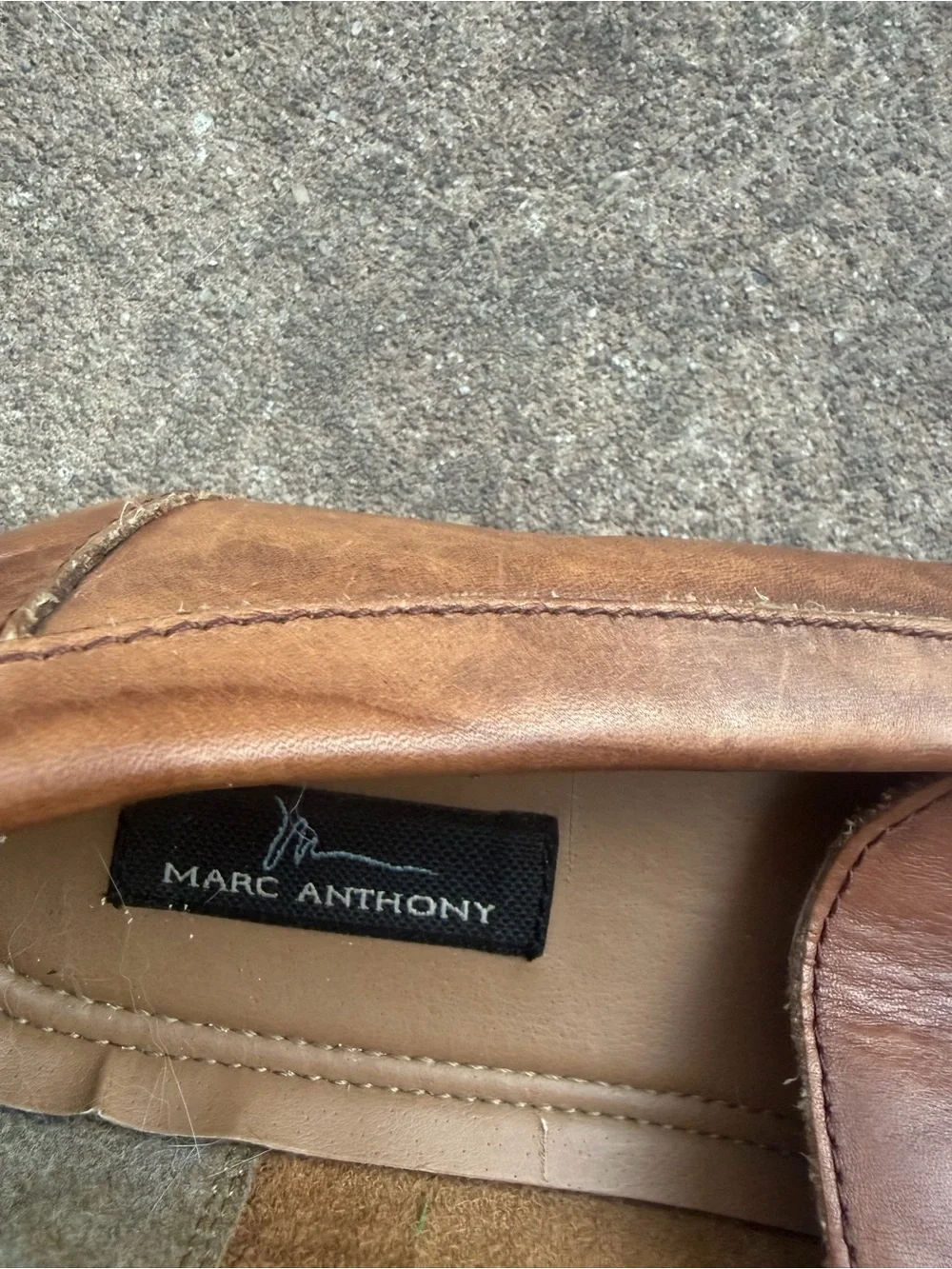 Men’s Classic  Brown Leather Moc Toe Loafers